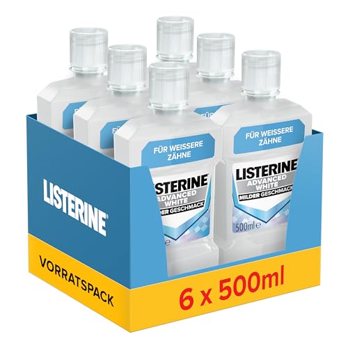 (-18%) LISTERINE Advanced White Mundspülung milder Geschmack, 6 x 500 ml