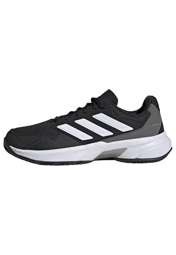 (-45%) adidas Herren Courtjam Control 3 Clay Tennis Shoes, Core Black/Cloud White/Grey Four, 45 1/3 EU