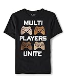 The Children's Place,Short Sleeve Video Game Graphic T-Shirt,Black,Small (5/6)