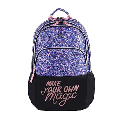Gear Glitter 35L Large Water Resistant School Bag/Casual 4 Compartment Backpack/Daypack/Travel Standard 4 Compartment Backpack/Kids Bag/College Bag Fo
