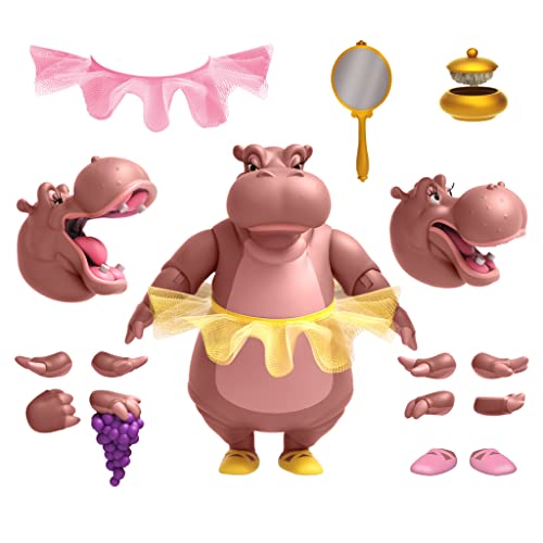 Super7 ULTIMATES! Disney Fantasia Hyacinth Hippo - 7" Disney Action Figure with Accessories Classic Disney Collectibles and Retro Toys