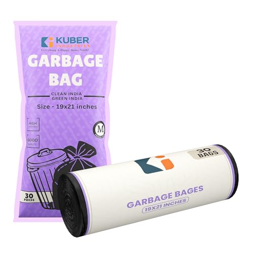 Kuber Industries Vinyl (Medium) Eco Friendly 7 LTR Dustbin Bags - Leakproof|Odour Free|Strong Garbage Bags - For Trash And Waste - Dustbin Covers For 