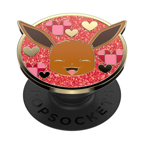 PopSockets Adhesive Phone Grip, Holder, Phone Stand, Pokemon - Enamel Eevee XOXO