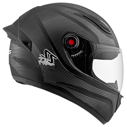 Capacete Fechado Mixs Helmets Fokker Carbono SS Tam.56 Preto/Carbono 56