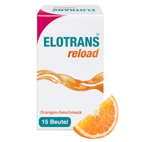 (-13%) Elotrans Reload - Isotonische Elektrolyt-Glucose-Mischung - Nahrungsergänzungsmittel mit Magnesium, Kaliumchlorid, Cholin und B-Vitaminen - 15 Beutel