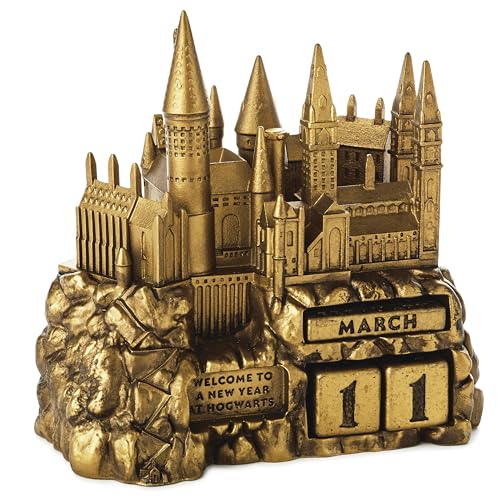 Hallmark Harry Potter Perpetual Calendar (Hogwarts) Office Supplies, Gift for Teachers, Kids, Boss, Administrative Assistant