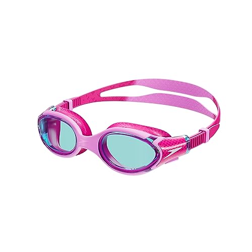Speedo Niños unisex Gafas de natación Biofuse 2.0 | Ajuste fácil patentado | Antivaho | Sin goteos | Ajuste optimizado | Más comodidad Flamingo Pink/Electric Pink/Blue One Size