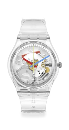Swatch Gent Biosourced Unisex Watch Casual Plastic Transparent Quartz Waterproof Clearly Gent