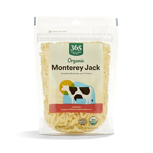 365 by Whole Foods Market Organic Shredded Monterey Jack Cheese, 6 OZ