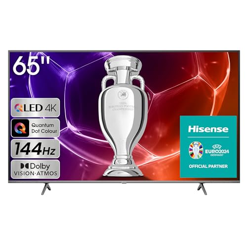 (-57%) Hisense 65E7KQ PRO 164cm (65 Zoll) Fernseher, 4K UHD, QLED, Smart TV, HDR, Dolby Vision IQ, 144Hz (VRR), HDMI 2.1, Game Mode PRO, Triple Tuner, Alexa Built-In, Dolby Atmos, Dunkelgrau [2023]