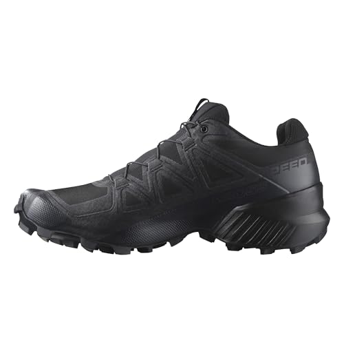 Salomon Men’s Speedcross Trail Running Shoes - Black/Black/Quiet Shade - 10.5