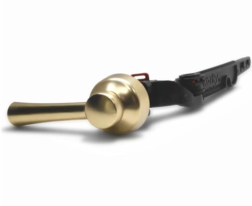 Korky 6094BP StrongARM Tank Lever, Universal to Fit Front Angled Side Left and Right Mount Toilets, Brushed Gold, Simple Style