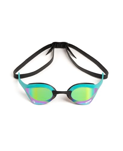 ARENA Cobra Ultra Swipe Mirror Unisex Race Schwimmbrille für Erwachsene, Taucherbrille mit Gebogenen Spiegelgläsern, Anti-Beschlag, UV-Schutz, 5 Austauschbare N