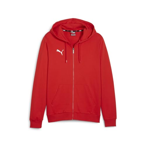 (-34%) Puma Herren Teamgoal Casuals Hooded Jacket Sweat, Puma Red-Puma White, XL EU