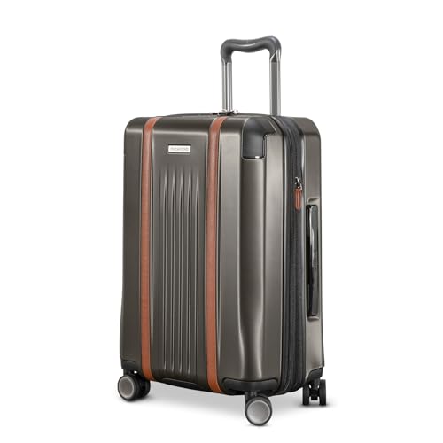Ricardo Beverly Hills Montecito 2.0 Hardside with Dual Spinning Wheels, Expandable with Comfort Grip for Easy Packing and Moving, Men and Women, Graphite, Carry-On 21-Inch