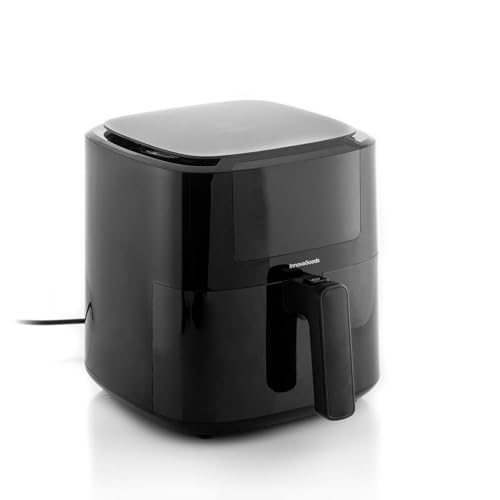 🔥 STARKER PREIS (-63%) InnovaGoods® Heißluftfriteuse 5L, airfryer 1500W mit +100 Rezepten in DE, heissluftfriteuse mit integrierter Waage, 8 Programmen, Touchscreen, Fenster, Timer und 360° Luftstrom. Farbe schwarz