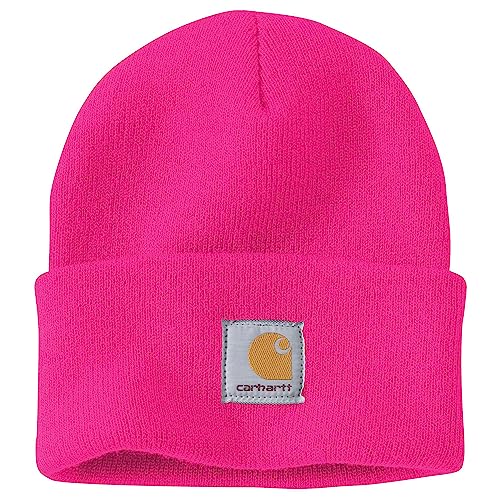 Carhartt Men's Knit Cuffed Beanie, Pink Glow, One Size