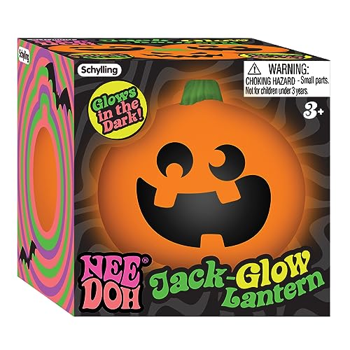 Schylling Needoh Jack Lantern Glow in The Dark Pumpkin Faces Assorted