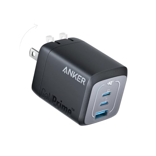 Anker Prime 67W USB-C Charger With three ports and a 67-watt capacity,