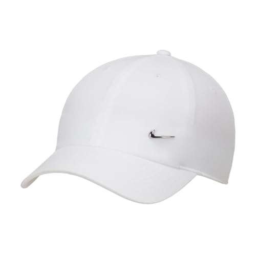 🔥 STARKER PREIS (-39%) Nike Herren Df Club Baseballkappe, White/Metallic Silver, M-L EU