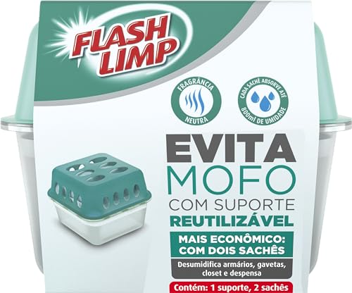 Flash Limp - Evita Mofo Reutilizável Com Refil Extra 400 G (800G Total) - AMO1843
