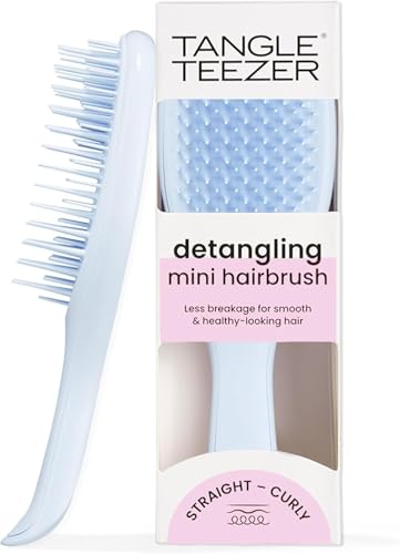Tangle Teezer Ultimate Detangler Hairbrush, Eliminates Knots & Reduces Breakage, Mini Hair Brush for Travel, Small Hands & All Hair Types, Digital Lavender
