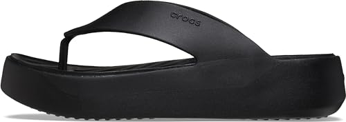 Crocs Women's Getaway Platform Flip Flop Sandals, Black, 7
