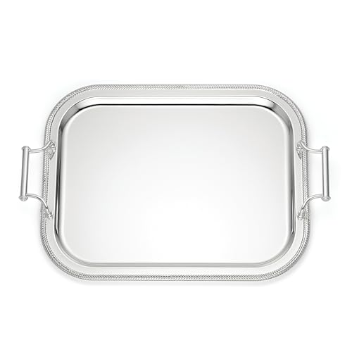 Reed And Barton 896102 Rectangle Silverplate Tray With Handles