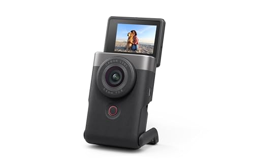 Canon PowerShot V10 Camera, Content Creator Compact Vlog Camera, Fixed 19mm Wide-Angle Lens, 4K Video, Face Detection, Built-in Microphone, Live Strea