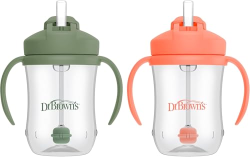 Dr.Brown's Milestones,Baby's...Coral & Olive Green,BPA Free