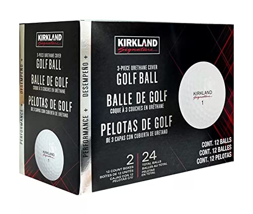 KIRKLAND Signature V3.0#1654518 Performance Plus 3-Piece Urethane Covered Golf Ball (2 Dozen, 24 Balls)