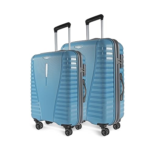 Aristocrat Medium Polypropylene(Pp) Air Pro Set of 2 Hard Carry-On Luggage(66+76Cm)|&Large Check-in Lightweight Luggage with Strong 4 Spinner Wheels,S