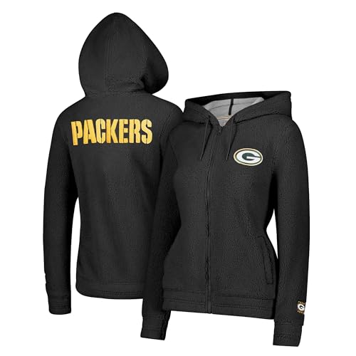 Ultra Game Women's Standard NFL Official Super Soft Sherpa Full Zip Hoodie Sweatshirt Jacket, Team Color Updated, XX-Large