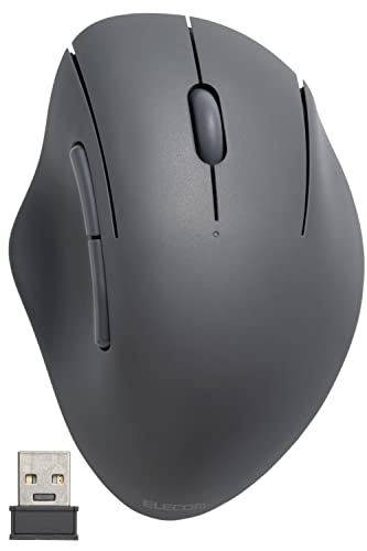 エレコム マウス ワイヤレスマウス SHELLPHA 無線2.4GHz 静音 抗菌 5ボタン ブラック M-SH20DBSKBK