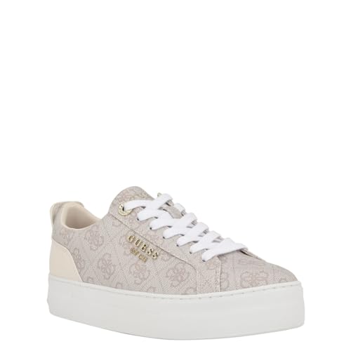 Guess Women's GENZA Sneaker, Dove 150, 7