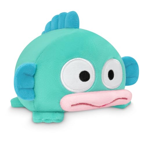 TeeTurtle - The Officially Licensed Original Sanrio Reversible Plushie - Hangyodon Plushie - Cute Sensory Fidget Stuffed Animals That Show Your Mood