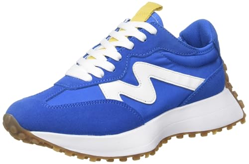 Steve Madden Women's Campo Sneaker, Blue, 6.5