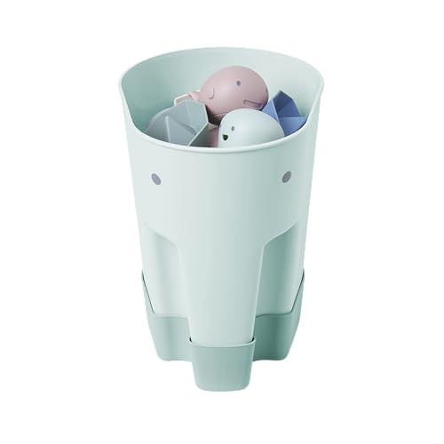 Shnuggle Ellie Bath Toy Storage Scoop & Organiser | Baby & Toddler Bath Toy Drying Caddy with Drip Tray | Made from 98% Recycled Plastic | Dries Better Than a Bath Toy Net