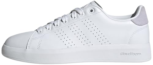(-76%) adidas Damen Advantage Premium Leather Shoes, Cloud white/Cloud white/silver dawn, 36 EU