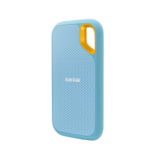 SanDisk Extreme 1TB Portable External SSD, 1050MB/s R, 1000MB/s W, 3m Drop Protection, IP65 Water/dust Resistant, PC,MAC & TypeC Smartphone Compatible