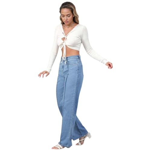 KOTTY Women High Rise Straight Jeans