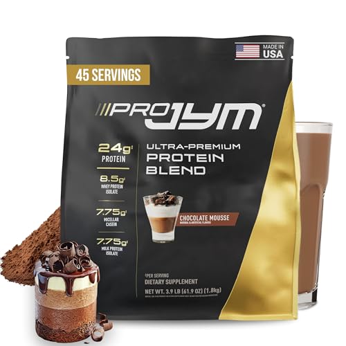 Pro JYM Chocolate Mousse Protein Powder - Whey Protein Isolates, Casein, & Milk Protein, Lean Muscle Building for Men & Women, JYM Supplement Science, 45 Servings