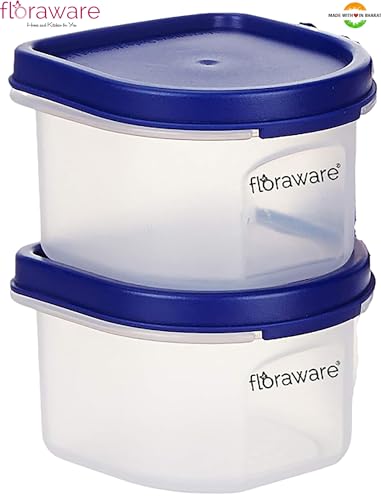 Floraware Modular Plastic Storage Containers | Airtight Jars with Lids | Stackable Design for Grains, Spices, Snacks & More | Transparent & Space-Savi