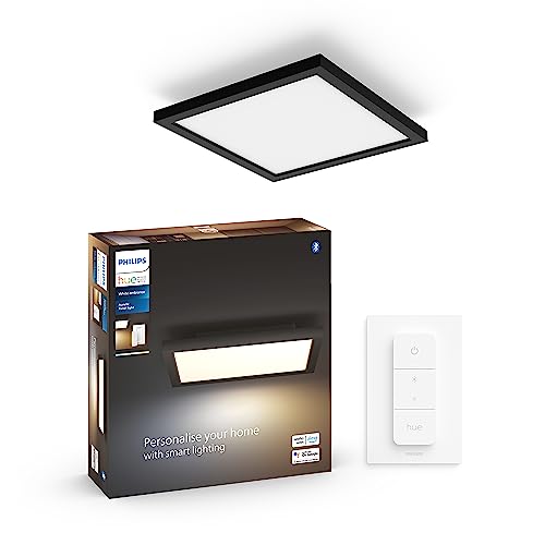 (-33%) Philips Hue White Ambiance Aurelle Smart LED Panel Light Inc. Dimmer Switch [30x30cm - Black] for Indoor Home Smart Lighting, Wall, Ceiling, Bedroom, Livingroom, old generation