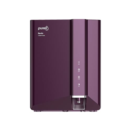 Pureit Revito RO+MF+Mineral+UV in-Tank | 7 stage | 7L Capacity | Upto 70% Water Saving | Suitable for Borewell, Tanker & Municipal Water | DURAViva | 