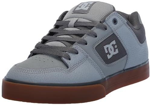 DC Men's Pure Casual Skate Shoe Carbon/Gum 12