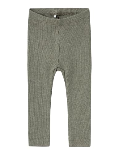 (-27%) NAME IT Unisex Baby Nbnkab Legging Noos, Dusty Olive/Detail:melange, 92