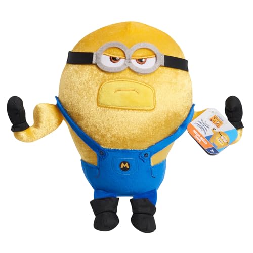 Minions Illumination Despicable Me 4 Squooshy Plush Mega Dave, Kids Toys for Ages 3 Up by Just Play