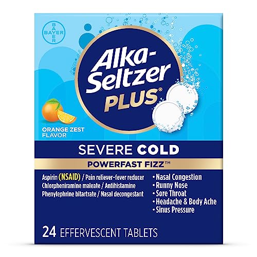 Alka-seltzer Plus Severe Cold...lets,24ct,Packaging May Vary