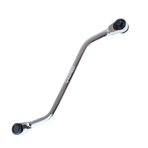 EZRED 4SS8 S-shaped Quarter Stick, 1/4″ square socket and magnetic bit drives, Low profile and Great for exhaust work, body work, and dashboards